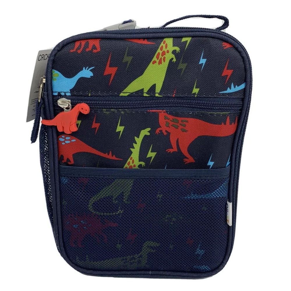 CRcKT NEW Lunchbox Vertical Insulated Navy Dino